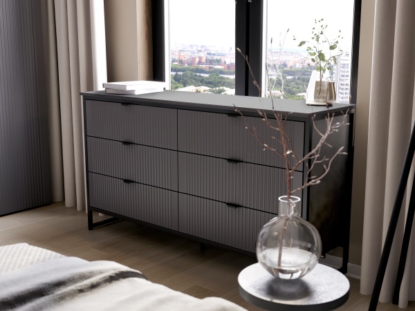 Комод 6 ящ "Нора" спальня