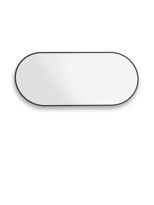 Зеркало навесное Z-16 110х50 см с черной рамкой без подсветки