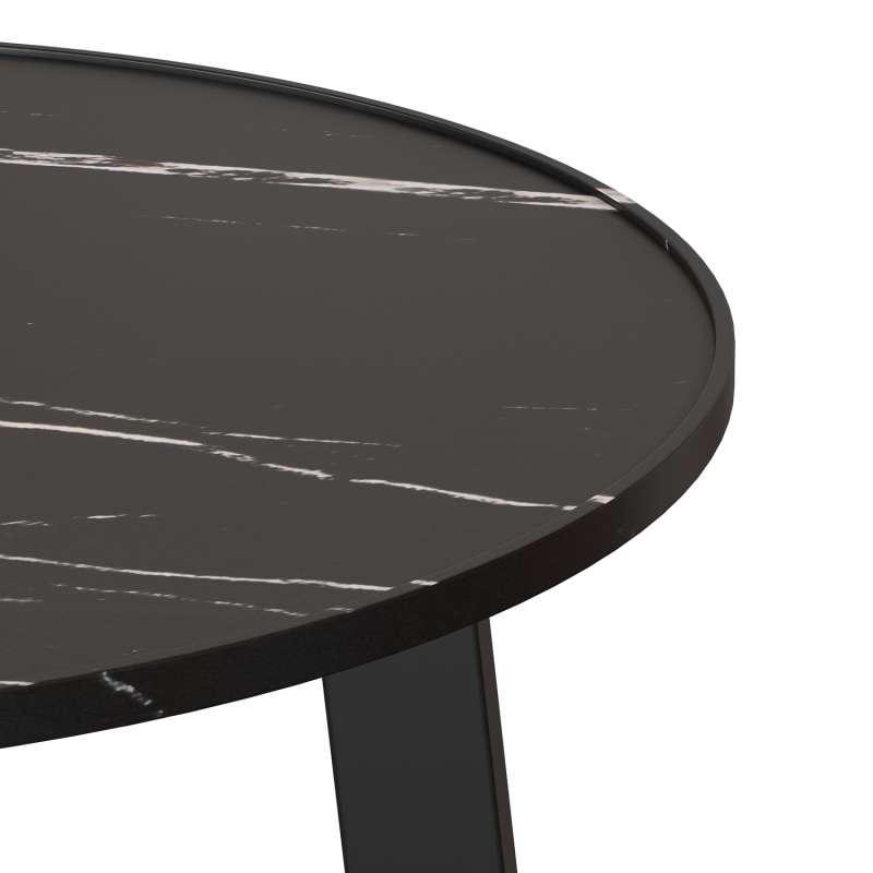 Стол журнальный "Брион" D680 Мрамор FA 9002